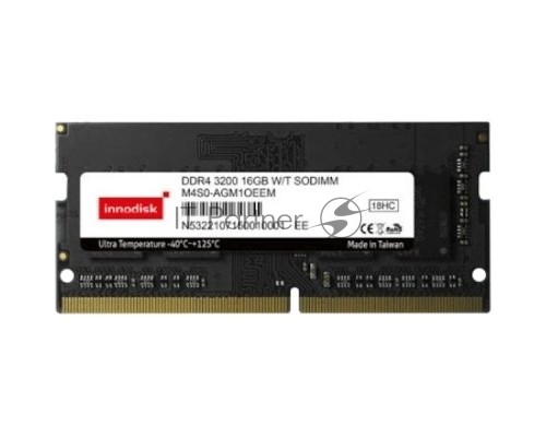 Оперативная память Innodisk 16GB DDR4 3200 SO DIMM Ultra Temperature Industrial Memory [M4S0-AGM1OEEM] Non-ECC, 1.2V, 2Rx8, 1GX8, -40°C to 125°C, Bulk
