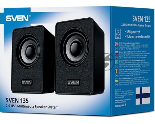 Акустическая система SVEN 135, черный (6 Вт, питание USB)