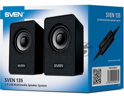 Акустическая система SVEN 135, черный (6 Вт, питание USB)