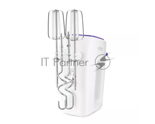 Миксер ручной Kitfort КТ-3067-1 400Вт белый/фиолетовый