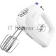 Миксер ручной Kitfort КТ-3071-1 250Вт белый/фиолетовый