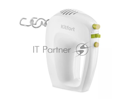 Миксер ручной Kitfort КТ-3071-2 250Вт белый/салатовый