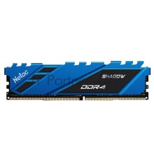 Оперативная память Netac 8GB DDR4 3600MHz DIMM Shadow  CL18 1.35V Blue / with radiator