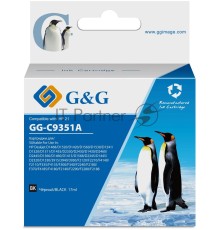 Картридж струйный G&G GG-C9351A черный (17мл) для HP DJ 3920/3940/D1360/D1460/D1470/D1560/D2330/D2360/D2430/D2460/F370/F375/F380/F2180/F2187/F2224/F2280/F2290/F4140/F4172/F4180/F4190