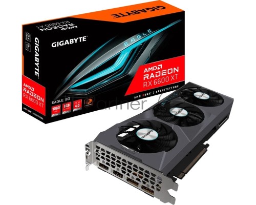 Видеокарта Gigabyte GV-R66EAGLE-8GD AMD Radeon RX 6600 8Gb 128bit GDDR6 2044/14000 HDMIx2 DPx2 HDCP Ret
