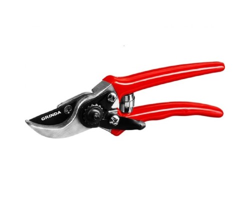 [Секаторы] GRINDA  G-44, 152 мм, закаленные лезвия, тефлоновое покрытие, алюминиевые рукоятки, виниловое покрытие, плоскостной мини-секатор [8-423000_z02]