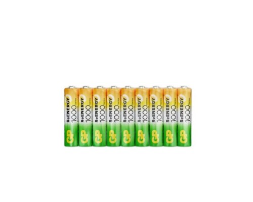 [Аккумулятор] GP ReEnergy 100AAAHC AAA, емкость 1000 мАч (100AAAHCRGY-2) (18шт. в уп-ке)(GP100AAAHCGRY-B18)