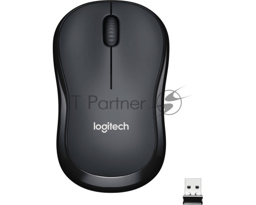 Мышь беспроводная Logitech M221 SILENT черный, 1000 dpi, радиоканал, USB, кнопки - 3