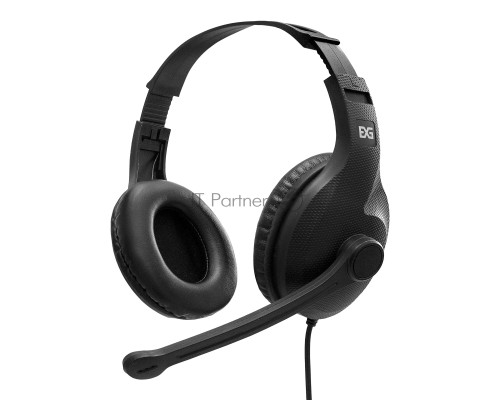 Стереогарнитура ExeGate EX289748RUS Office HS-102S (3,5мм Jack интерфейс, длина кабеля 1,5м)