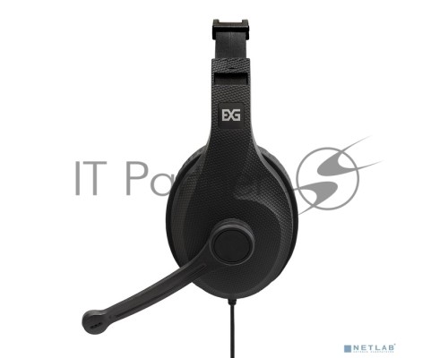 Стереогарнитура ExeGate EX289748RUS Office HS-102S (3,5мм Jack интерфейс, длина кабеля 1,5м)