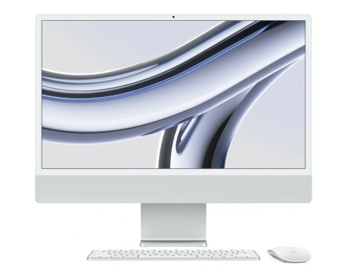 [Моноблок] Apple iMac 24 2023 [Z19500023] (КЛАВ.РУС.ГРАВ.) Silver 24