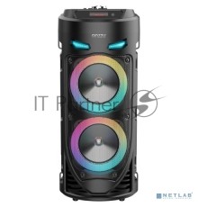 Музыкальный центр Ginzzu GM-220 {(V5.0), 24Вт, 150Гц- 18кГц, USB-flash, microSD-card, FM-радио, пульт ДУ,  батарея 3,6В/2400мАч, эквалайзер}