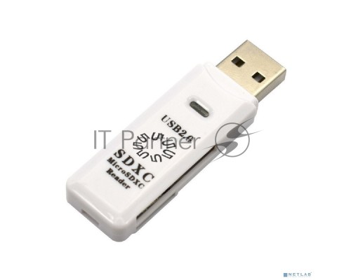 Устройство ч/з карт памяти 5bites RE2-100WH USB2.0 0 / SD / TF / USB PLUG / WHITE