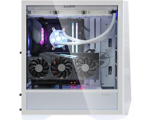 Компьютерный корпус Zalman Z9 Iceberg белый без БП ATX 3x120mm 2x140mm 4xUSB2.0 audio bott PSU