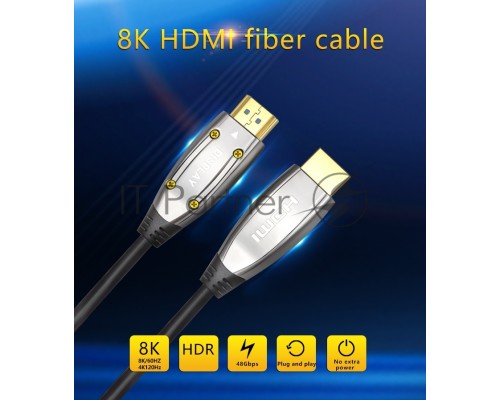 Активный оптический кабель HDMI 19M/M,ver. 2.1, 8K@60 Hz 20m Telecom <TCG2120-20M>