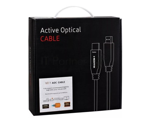 Активный оптический кабель HDMI 19M/M,ver. 2.1, 8K@60 Hz 20m Telecom <TCG2120-20M>