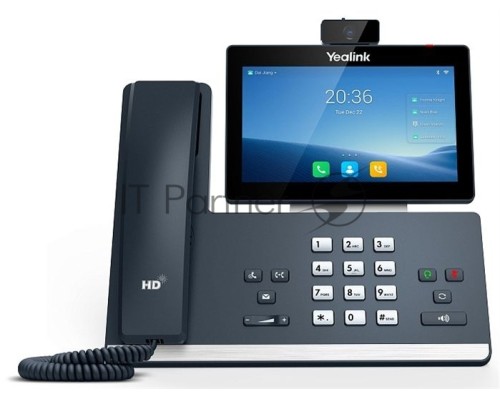 Телефон YEALINK SIP-T58W with camera, видеотерминал, Android, WiFi, Bluetooth, GigE, CAM50, без БП, шт