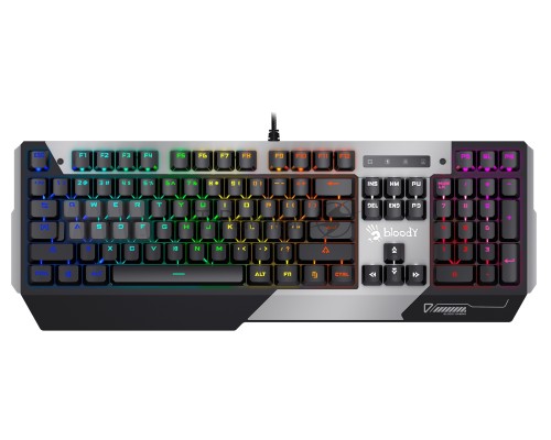 Клавиатура A4Tech Bloody B865N механическая серый/черный USB for gamer LED