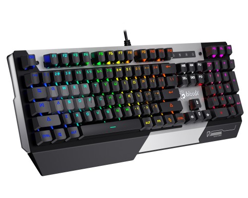 Клавиатура A4Tech Bloody B865N механическая серый/черный USB for gamer LED