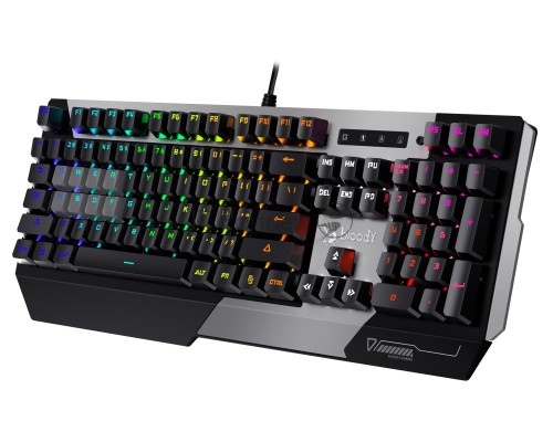 Клавиатура A4Tech Bloody B865N механическая серый/черный USB for gamer LED