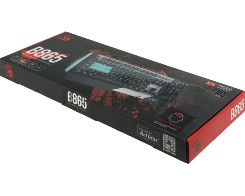 Клавиатура A4Tech Bloody B865 механическая серый/черный USB for gamer LED
