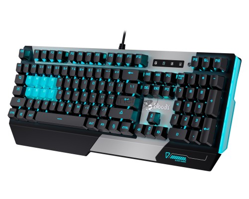 Клавиатура A4Tech Bloody B865 механическая серый/черный USB for gamer LED