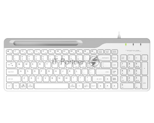 Клавиатура A4Tech Fstyler FK25 белый/серый USB slim