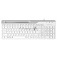 Клавиатура A4Tech Fstyler FK25 белый/серый USB slim