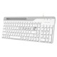 Клавиатура A4Tech Fstyler FK25 белый/серый USB slim