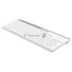 Клавиатура A4Tech Fstyler FK25 белый/серый USB slim