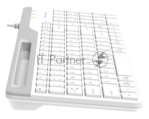 Клавиатура A4Tech Fstyler FK25 белый/серый USB slim