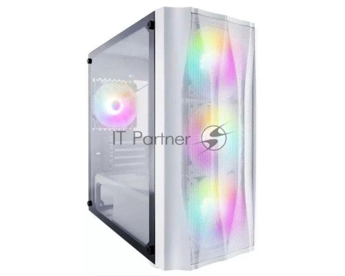 Компьютерный корпус 1STPLAYER FIREBASE X3-M White / mATX, TG / 4x120mm LED fans inc. / X3-M-WH-4F1-W
