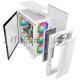 Компьютерный корпус 1STPLAYER TRILOBITE T3 White / mATX, TG / 4x 120mm LED fans inc. / T3-WH-4F1-W