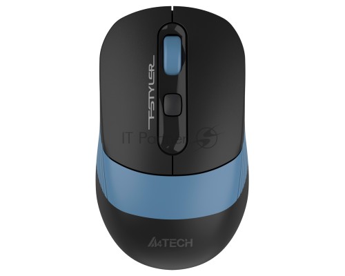 Мышь беспроводная A4Tech Fstyler FB10C черный/синий, 2000 dpi, радиоканал, Bluetooth, USB, кнопки - 4