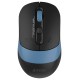 Мышь беспроводная A4Tech Fstyler FB10C черный/синий, 2000 dpi, радиоканал, Bluetooth, USB, кнопки - 4