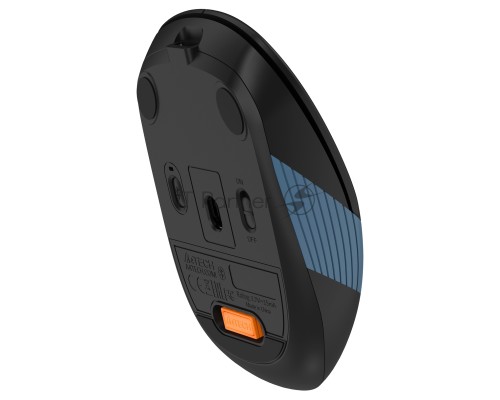 Мышь беспроводная A4Tech Fstyler FB10C черный/синий, 2000 dpi, радиоканал, Bluetooth, USB, кнопки - 4