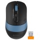 Мышь беспроводная A4Tech Fstyler FB10C черный/синий, 2000 dpi, радиоканал, Bluetooth, USB, кнопки - 4
