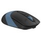 Мышь беспроводная A4Tech Fstyler FB10C черный/синий, 2000 dpi, радиоканал, Bluetooth, USB, кнопки - 4