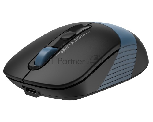 Мышь беспроводная A4Tech Fstyler FB10C черный/синий, 2000 dpi, радиоканал, Bluetooth, USB, кнопки - 4