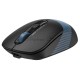 Мышь беспроводная A4Tech Fstyler FB10C черный/синий, 2000 dpi, радиоканал, Bluetooth, USB, кнопки - 4