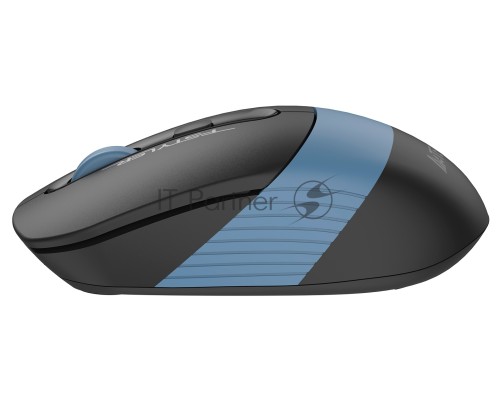 Мышь беспроводная A4Tech Fstyler FB10C черный/синий, 2000 dpi, радиоканал, Bluetooth, USB, кнопки - 4