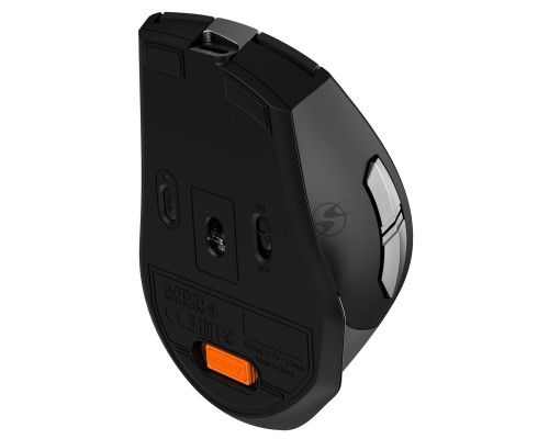 Мышь беспроводная A4Tech Fstyler FB35C серый/черный, 2000 dpi, радиоканал, Bluetooth, USB, кнопки - 6