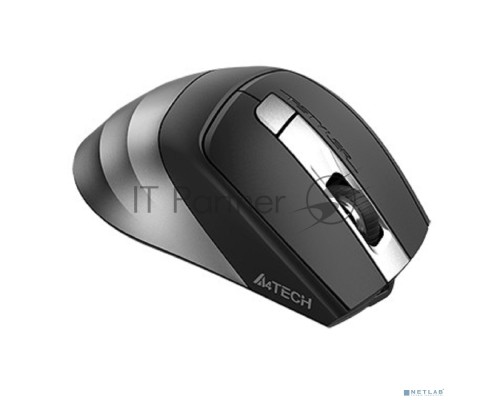 Мышь беспроводная A4Tech Fstyler FB35C серый/черный, 2000 dpi, радиоканал, Bluetooth, USB, кнопки - 6