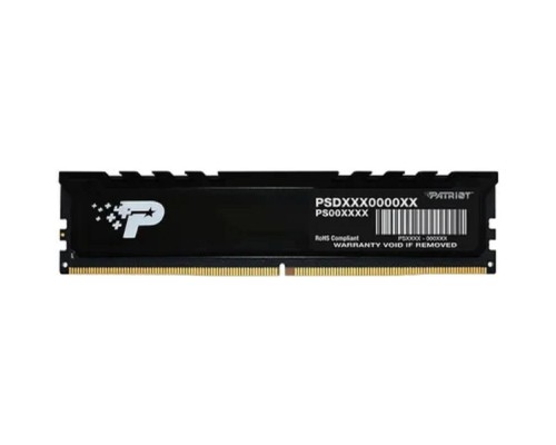 [Модуль памяти] Память DDR5 16GB 5200MHz Patriot PSP516G520081H1 Signature Premium RTL PC5-41600 CL42 DIMM 288-pin 1.1В single rank с радиатором Ret