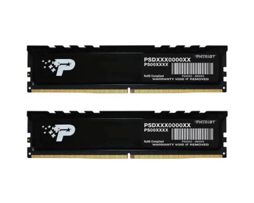 [Модуль памяти] Память DDR5 2x16GB 5600MHz Patriot PSP532G5600KH1 Signature Premium RTL PC5-44800 CL46 DIMM 288-pin 1.1В kit single rank с радиатором Ret