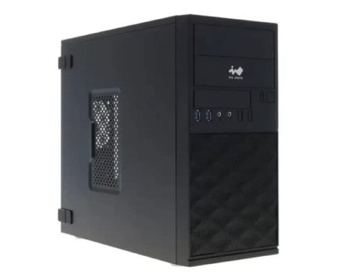 [Корпус] MiniTower INWIN EFS052BL  PM-600ATX   U3*2 +A(HD)+ front fan holder+ Screwless [6195504]