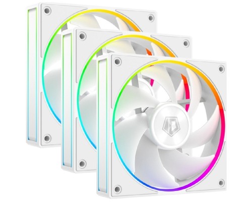 [вентилятор] Case Fan ID-Cooling AF-127-ARGB-W Trio,  120мм, Ret