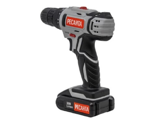 [Дрель, Шуруповерт] Ресанта Дрель-шуруповерт аккумуляторная ДА-20-2ЛК [75/14/11]