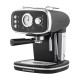 Кофемашина рожковая Maunfeld MF-736BK чёрный, исп. кофе - молотый, 1.2 л, 1100 Вт, 15 Бар.