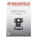 Кофемашина рожковая Maunfeld MF-736BK чёрный, исп. кофе - молотый, 1.2 л, 1100 Вт, 15 Бар.